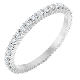 1/4 CTW Diamond Round and Square Eternity Band
